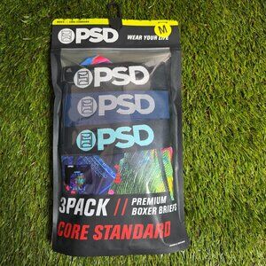 PSD 3 Pack Neon Franklin Money Premium Boxer Briefs Men's Core Standard Size M